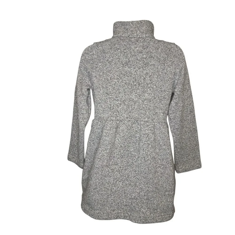Patagonia Girls Better Sweater Coat Gray Button Front Jacket Size XL (14)
